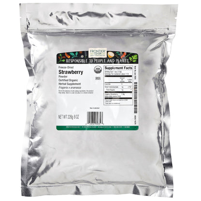 Frontier Co-op, Organic Freeze-Dried Strawberry Powder, 8 oz (226 g)