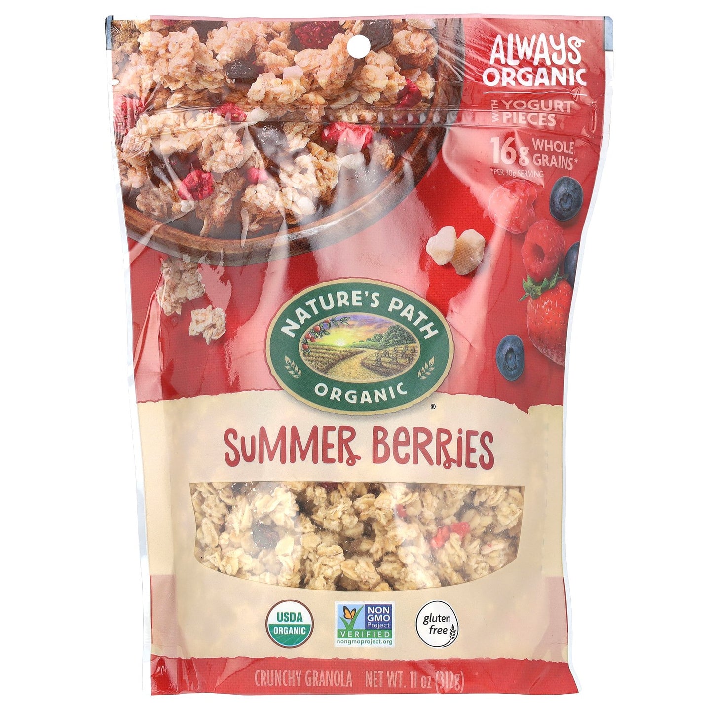 Nature's Path, Organic Crunchy Granola, Summer Berries, 11 oz (312 g)