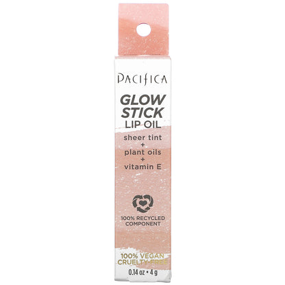 Pacifica, Glow Stick Lip Oil, Pale Sunset, 0.14 oz (4 g)