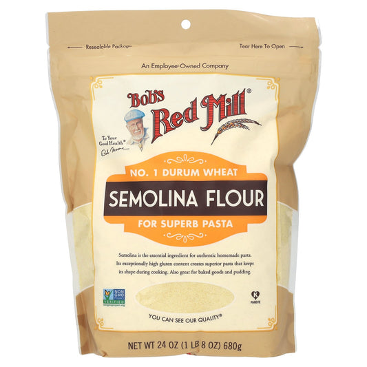 Bob's Red Mill, Semolina Flour, 24 oz (680 g)