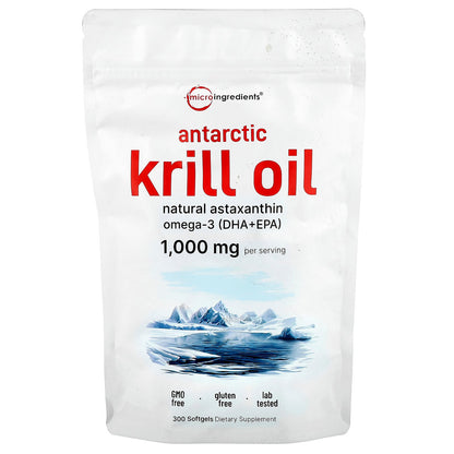 Micro Ingredients, Antarctic Krill Oil, 300 Softgels