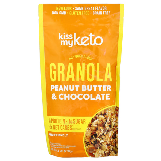 Kiss My Keto, Granola, Peanut Butter & Chocolate , 9.5 oz (270 g)