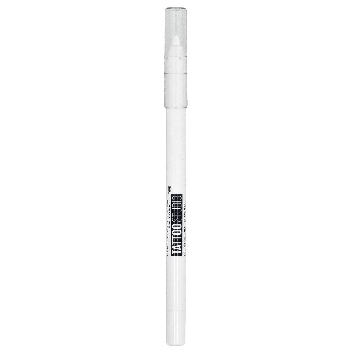 Maybelline, Tattoo Studio, Eyeliner, Sharpenable Gel Pencil, Waterproof, 970 Polished White, 0.04 oz (1.2 g)