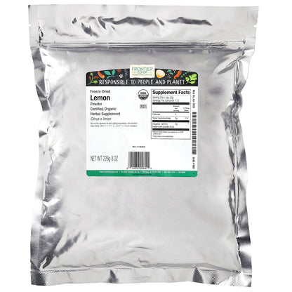 Frontier Co-op, Organic Freeze-Dried Lemon Powder, 8 oz (226 g)