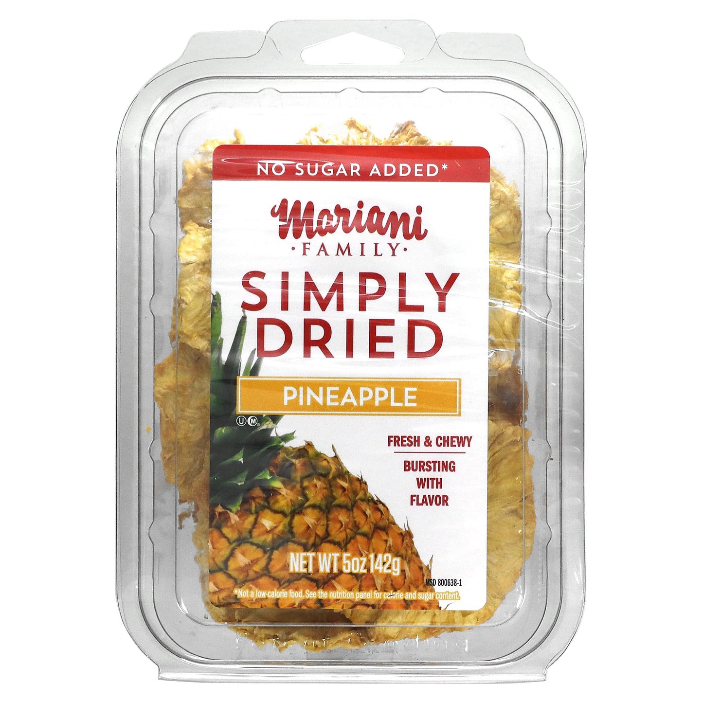 Mariani Dried Fruit, Family, Simply Dried Pineapple, 5 oz (142 g)