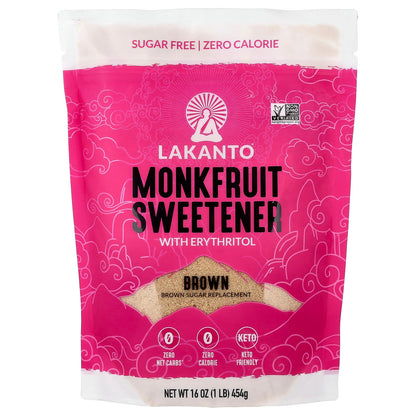 Lakanto, Monkfruit Sweetener with Erythritol, Brown, 16 oz (454 g)