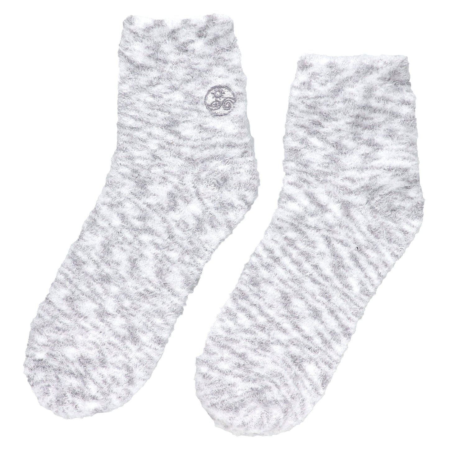 Earth Therapeutics, Aloe Moisture, Aloe Socks, Grey and White, 2 Pairs