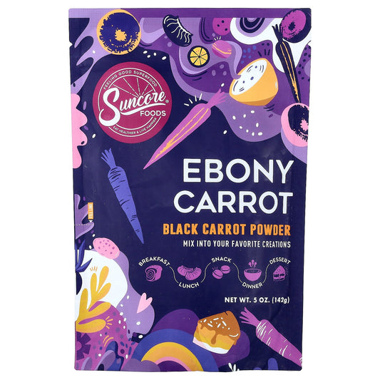 Suncore Foods, Ebony Carrot, Black Carrot Powder, 5 oz (142 g)