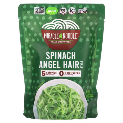 Miracle Noodle, Spinach Angel Hair Style, 7 oz (200 g)