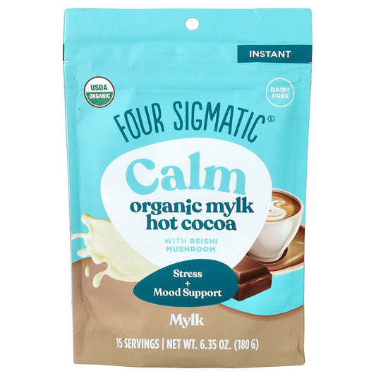 Four Sigmatic, Calm, Organic Mylk Hot Cocoa with Reishi Mushroom, 6.35 oz (180 g)