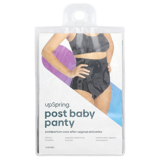 UpSpring, Post Baby Panty, Small/Medium, Black, 1 Count