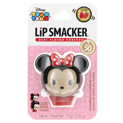 Lip Smacker, Disney Tsum Tsum,  Lip Balm, Minnie Mouse,  Strawberry Lollipop, 0.26 oz (7.4 g)