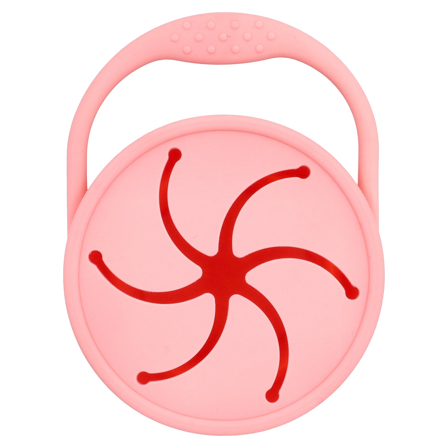 Munchkin, C'est Silicone!™, Snack Catcher With Lid, 6 Months+, Coral, 1 Count