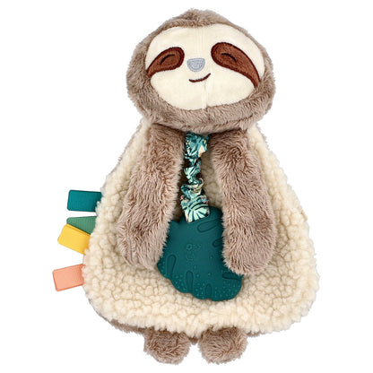 itzy ritzy, Itzy Lovey™, Plush Lovey with Silicone Teether, 0 Months+, Sloth, 1 Teether