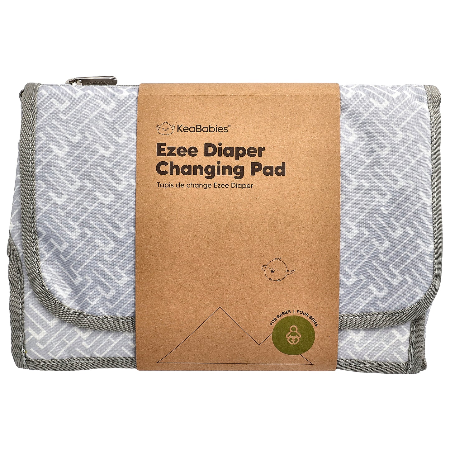 KeaBabies, Ezee Diaper Changing Pad, For Babies, Gray, 1 Count