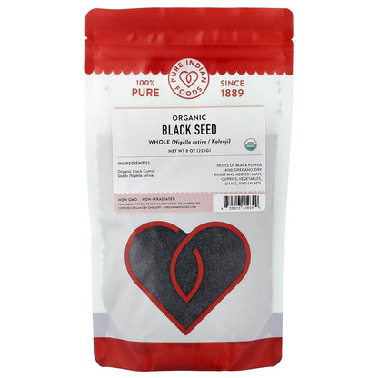 Pure Indian Foods, Organic Black Seed, Whole, 8 oz (226 g)