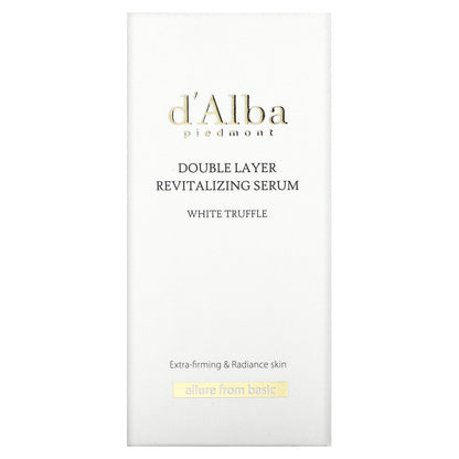 d'Alba, White Truffle Double Layer Revitalizing Serum, 1.01 fl oz (30 ml)