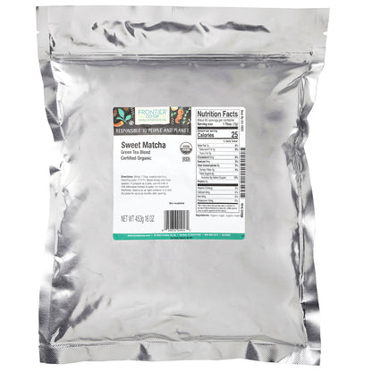 Frontier Co-op, Organic Sweet Matcha, Green Tea Blend, 16 oz (453 g)
