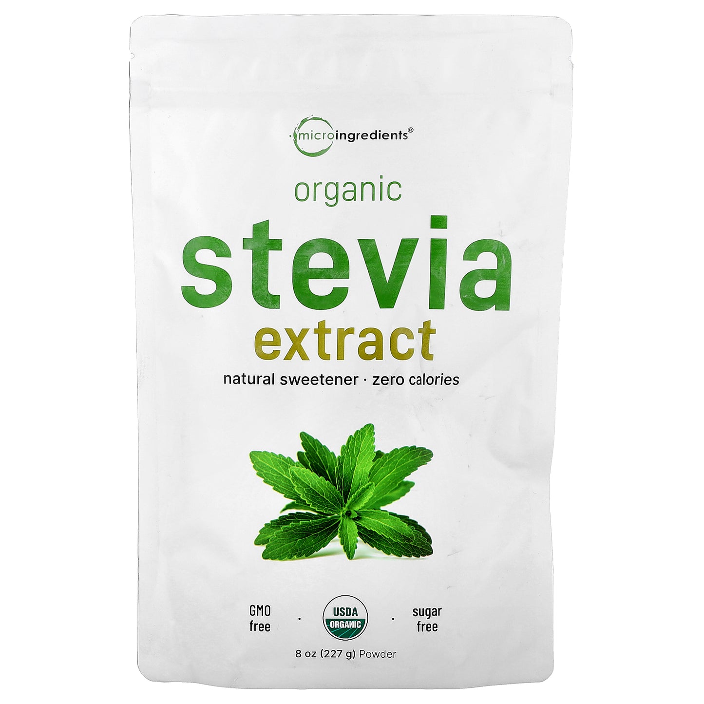Micro Ingredients, Organic Stevia Extract Powder, 8 oz (227 g)