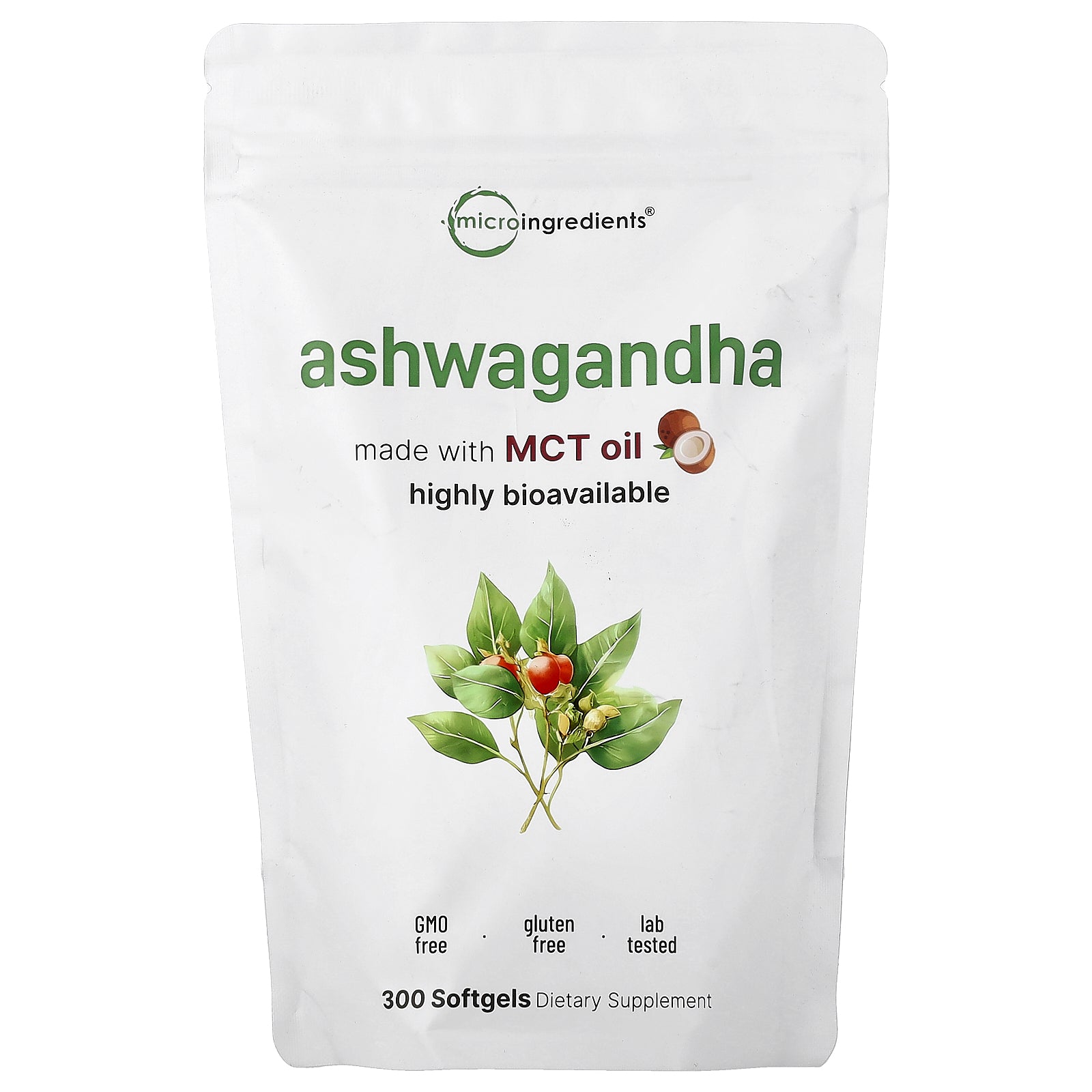 Micro Ingredients, Ashwagandha, 300 Softgels
