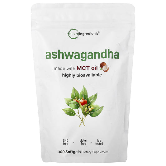 Micro Ingredients, Ashwagandha, 300 Softgels