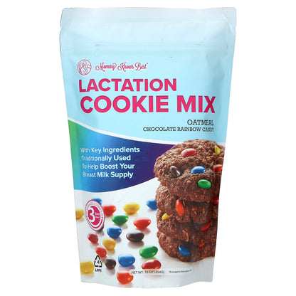 Mommy Knows Best, Lactation Cookie Mix, Oatmeal Chocolate Rainbow Candy, 16 oz ( 454 g)