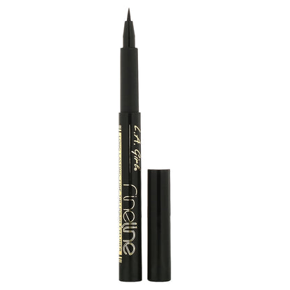 L.A. Girl, Fineline Eyeliner, GLE721 Black, 0.037 fl oz (1.1 ml)