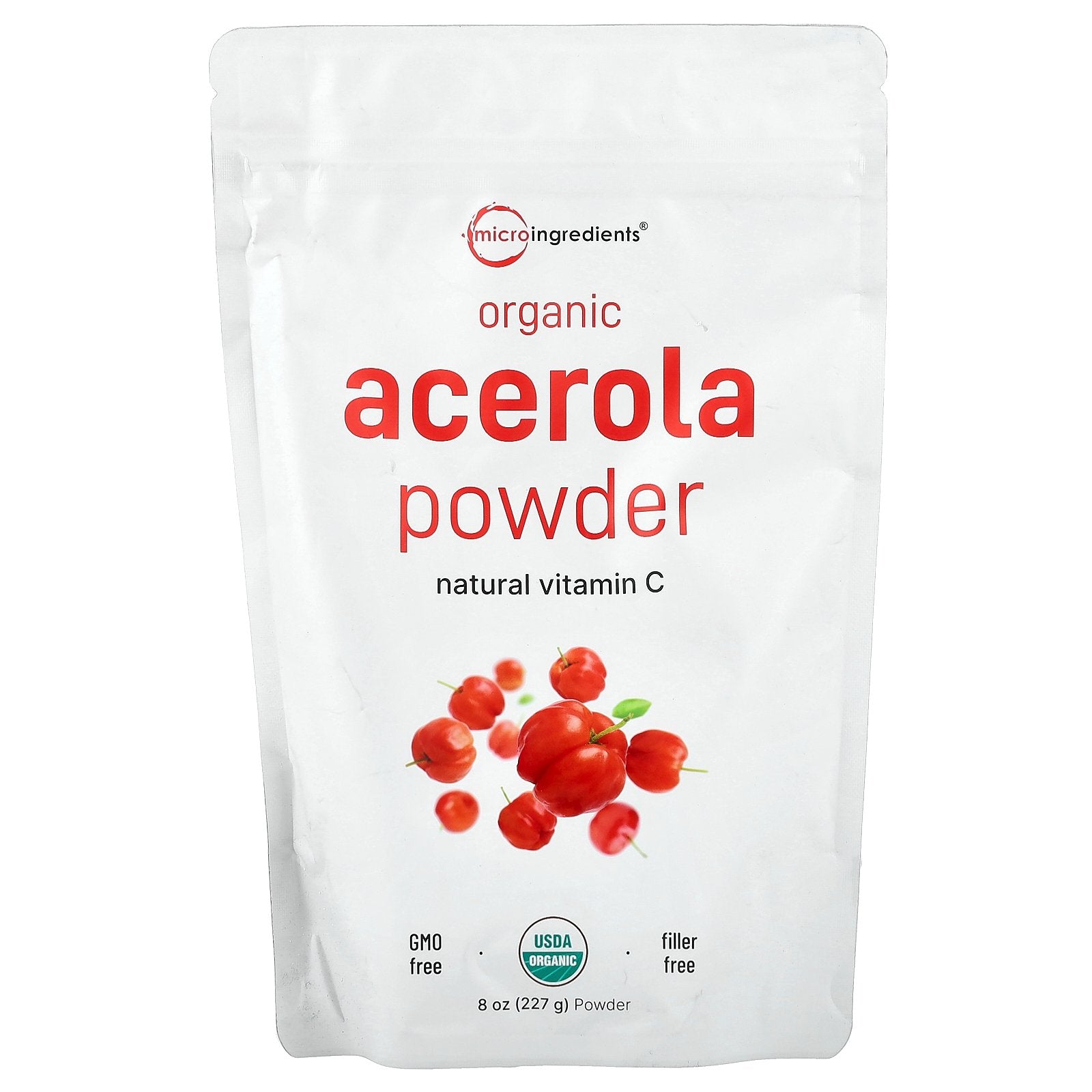 Micro Ingredients, Organic Acerola Powder, 8 oz (227 g)
