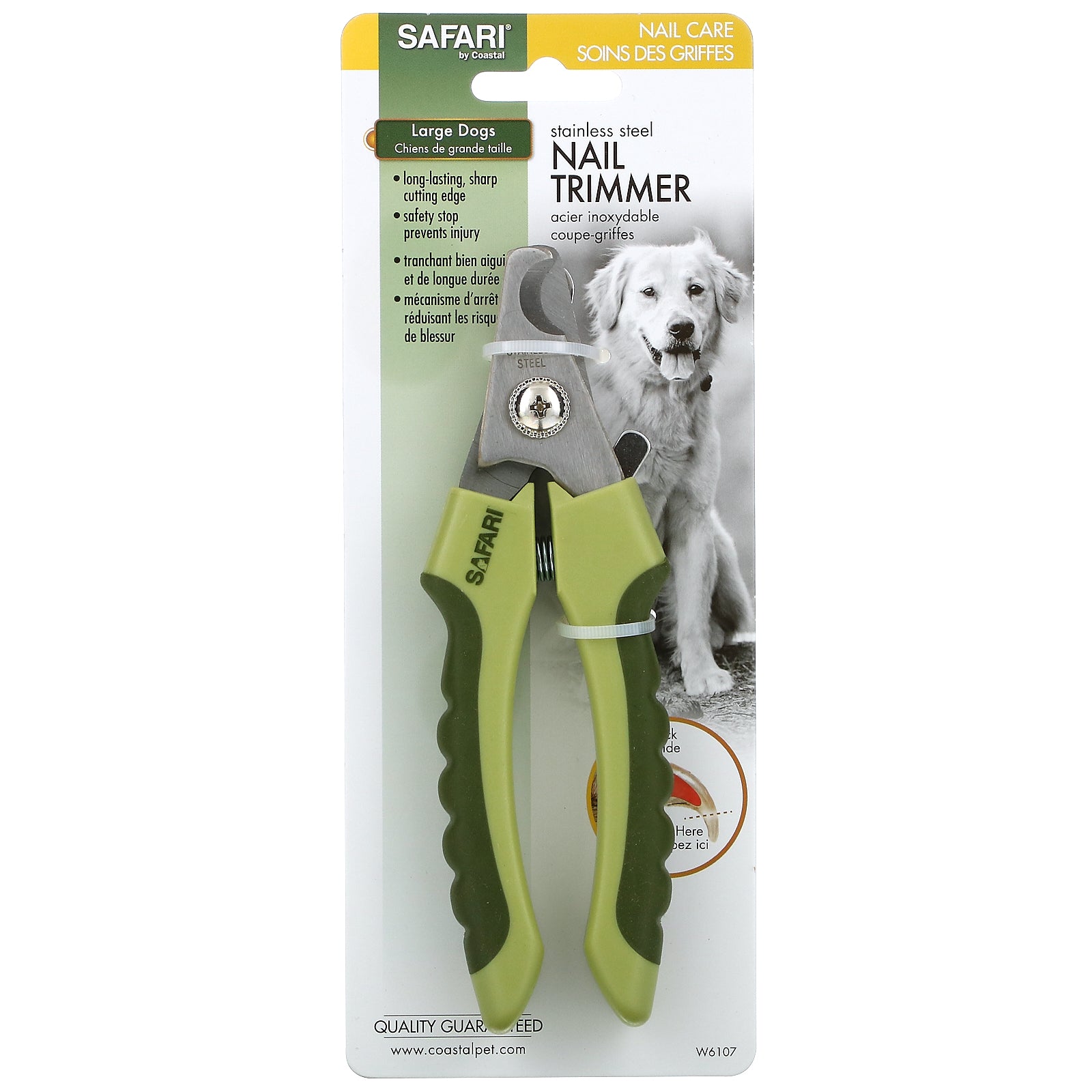 Safari, Stainless Steel Nail Trimmer, Large Dogs, 1 Tool