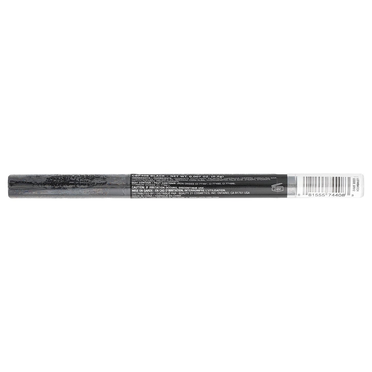 L.A. Colors, Browie Wowie, Brow Pencil, CBP408 Black, 0.007 oz (0.2 g)