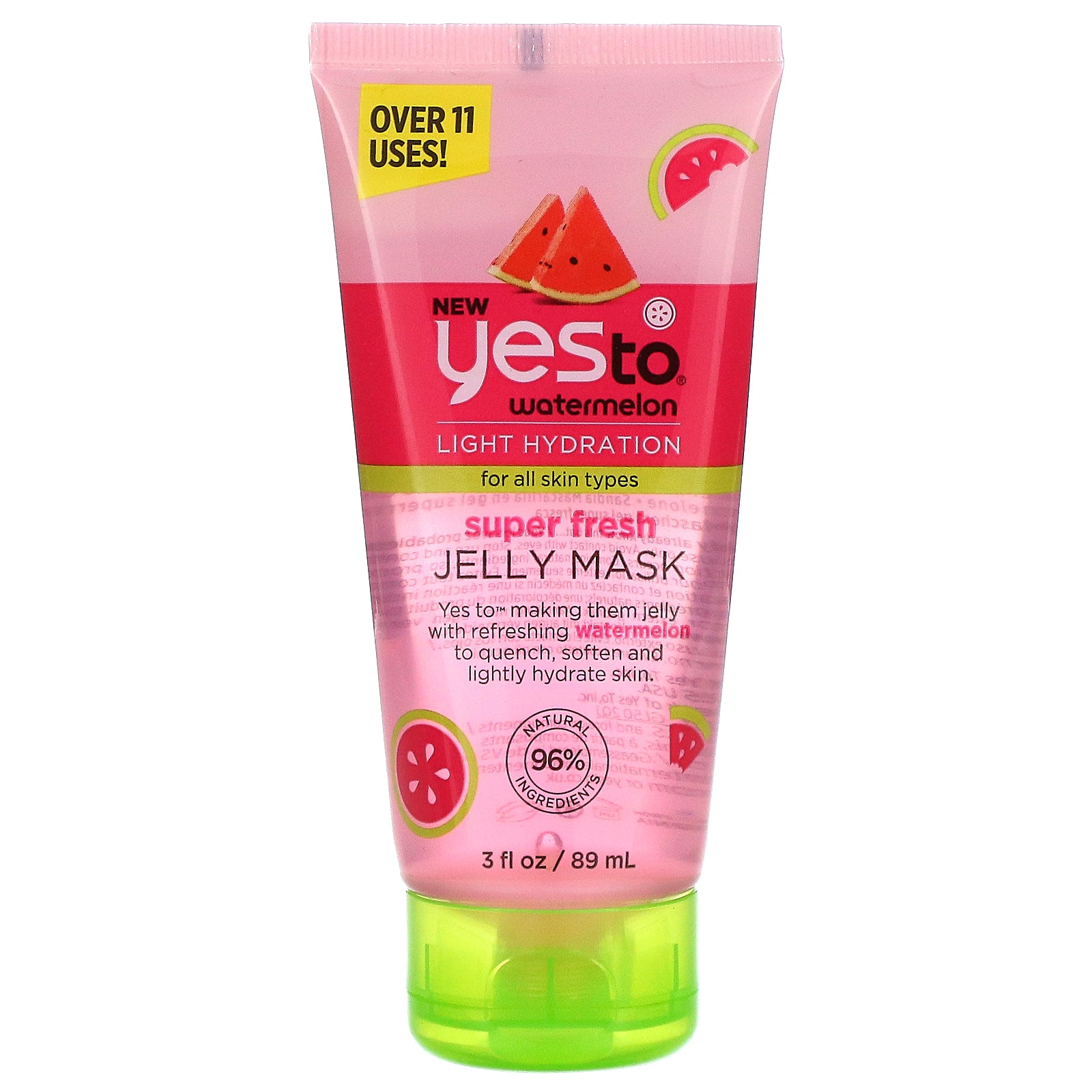 Yes To, Super Fresh Jelly Beauty Mask, Watermelon, 3 fl oz (89 ml)