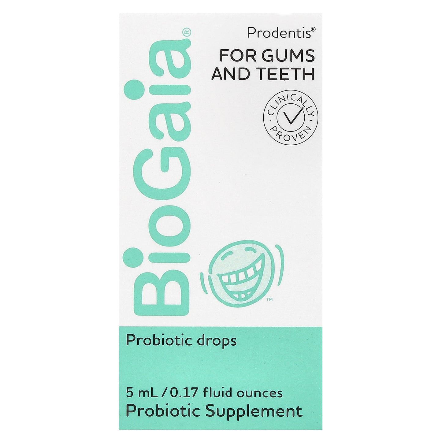 BioGaia, Prodentis, Probiotic Drops, For Gums and Teeth, 200 Million CFU, 0.17 fl oz (5 ml)