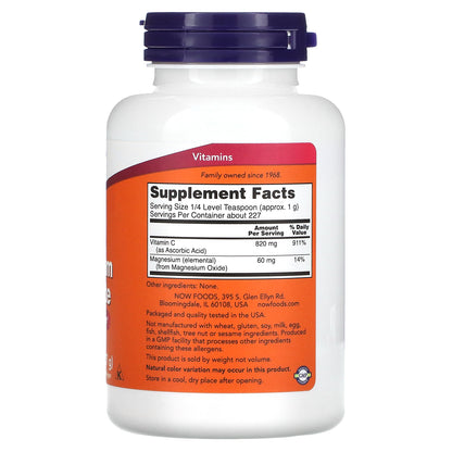 NOW Foods, Buffered Magnesium Ascorbate, Vitamin C Powder, 8 oz (227 g)