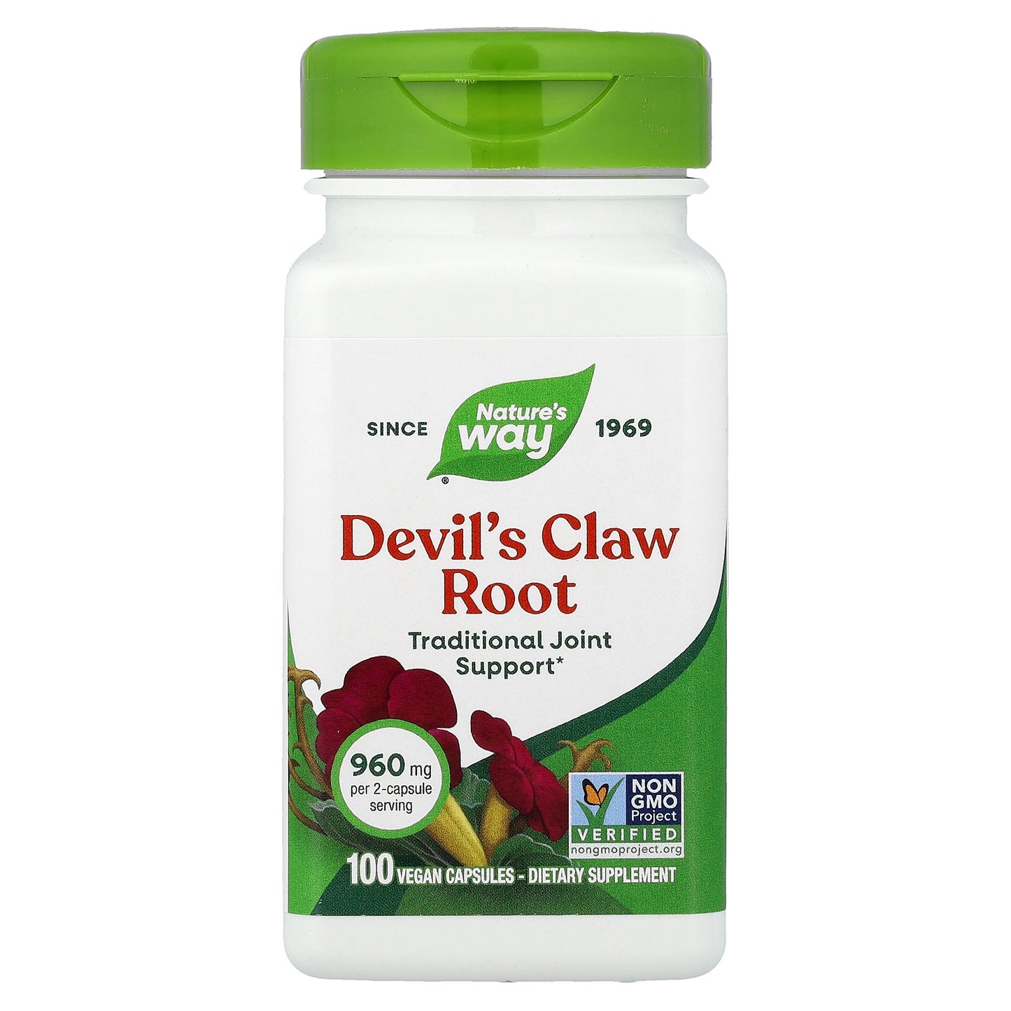 Nature's Way, Devil's Claw Root, 100 Vegan Capsules (480 mg per Capsule)