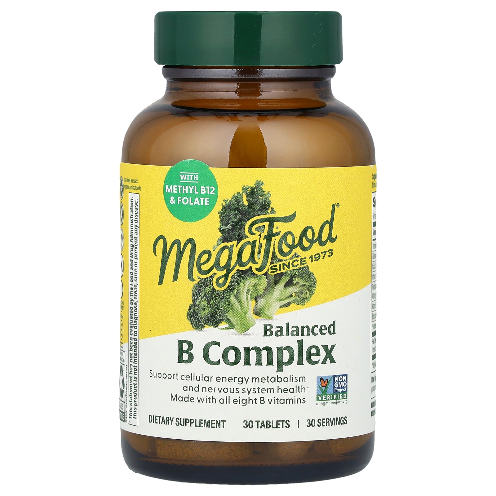 MegaFood, Balanced B Complex, 30 Tablets