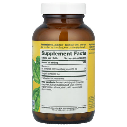 MegaFood, Magnesium, 90 Tablets