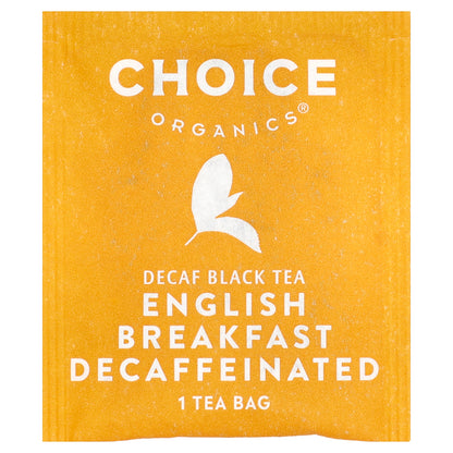 Choice Organics, Black Tea, English Breakfast, Decaf , 16 Tea Bags, 1.12 oz (32 g)