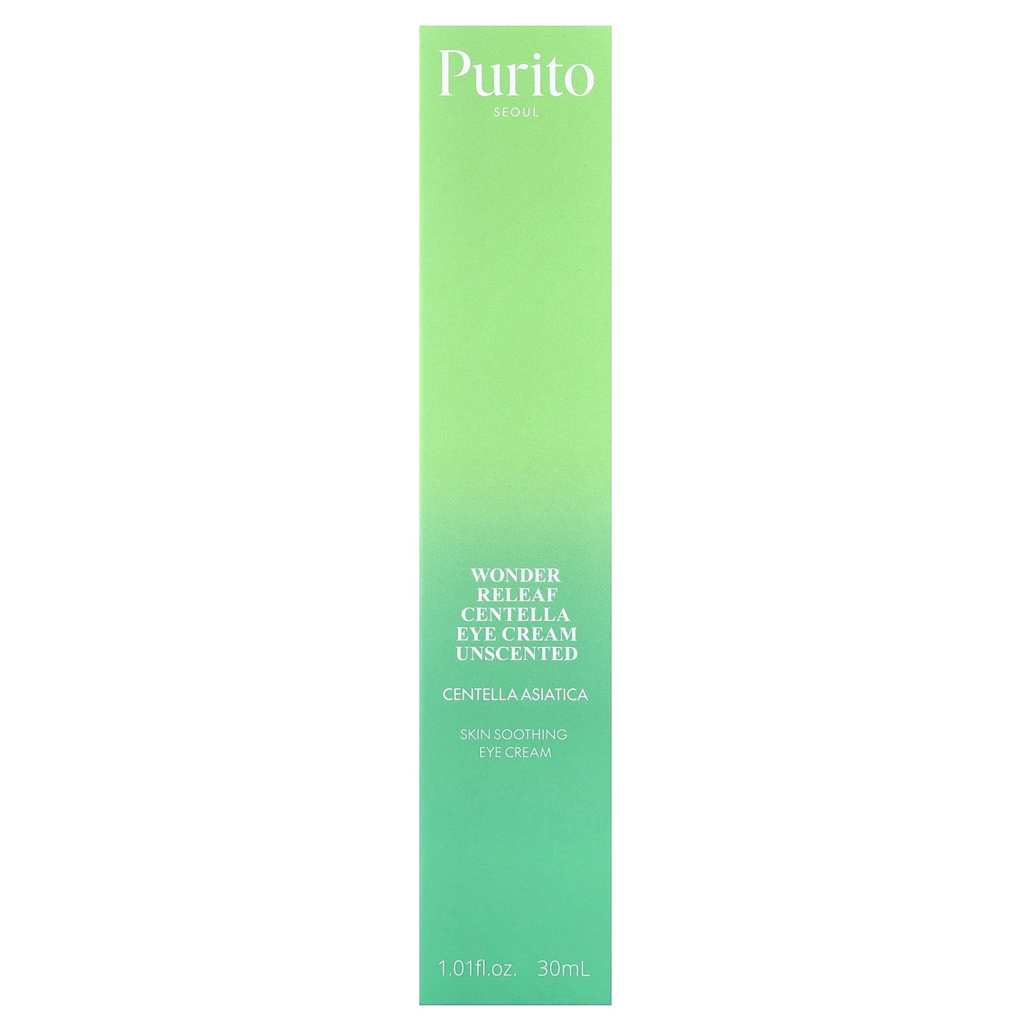 Purito, Wonder Releaf Centella Eye Cream, Unscented, 1.01 fl oz (30 ml)
