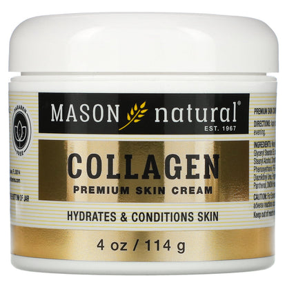 Mason Natural, Collagen Premium Skin Cream, Pear, 4 oz (114 g)