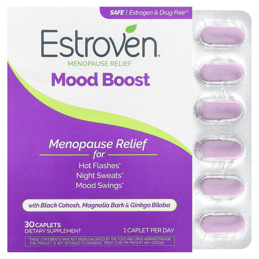 Estroven, Menopause Relief, Mood Boost, 30 Caplets