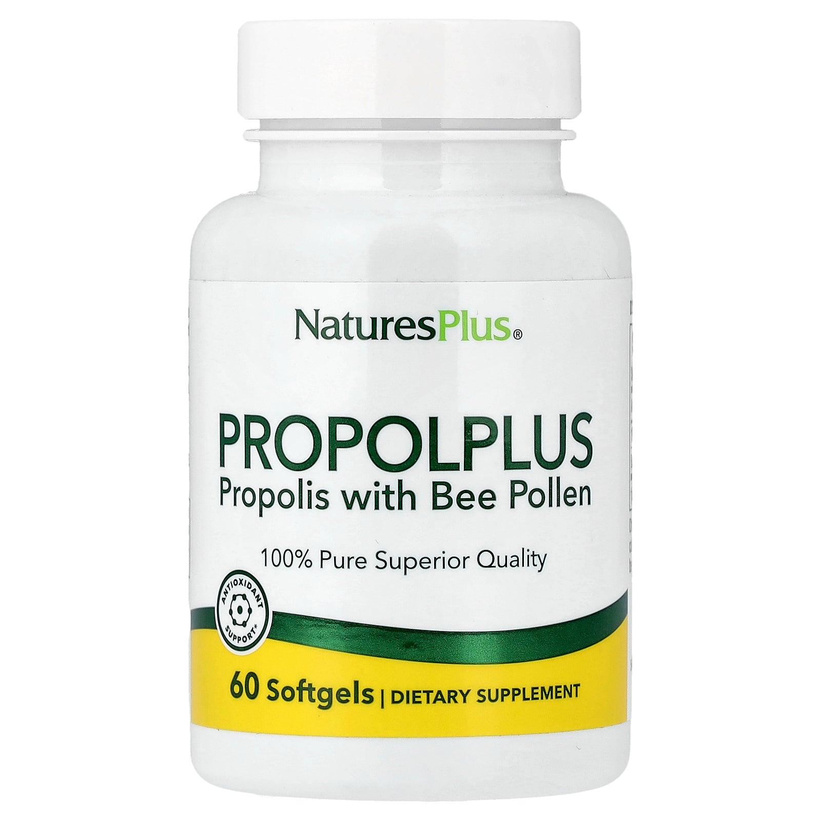NaturesPlus, Propolplus, Propolis with Bee Pollen, 60 Softgels