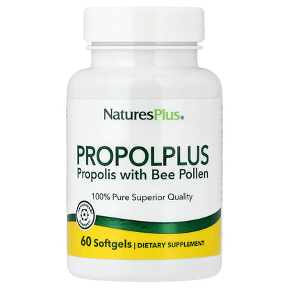 NaturesPlus, Propolplus, Propolis with Bee Pollen, 60 Softgels