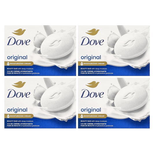 Dove, Beauty Bar Soap with Deep Moisture, Original, 4 Bars, 3.75 oz (106 g) Each