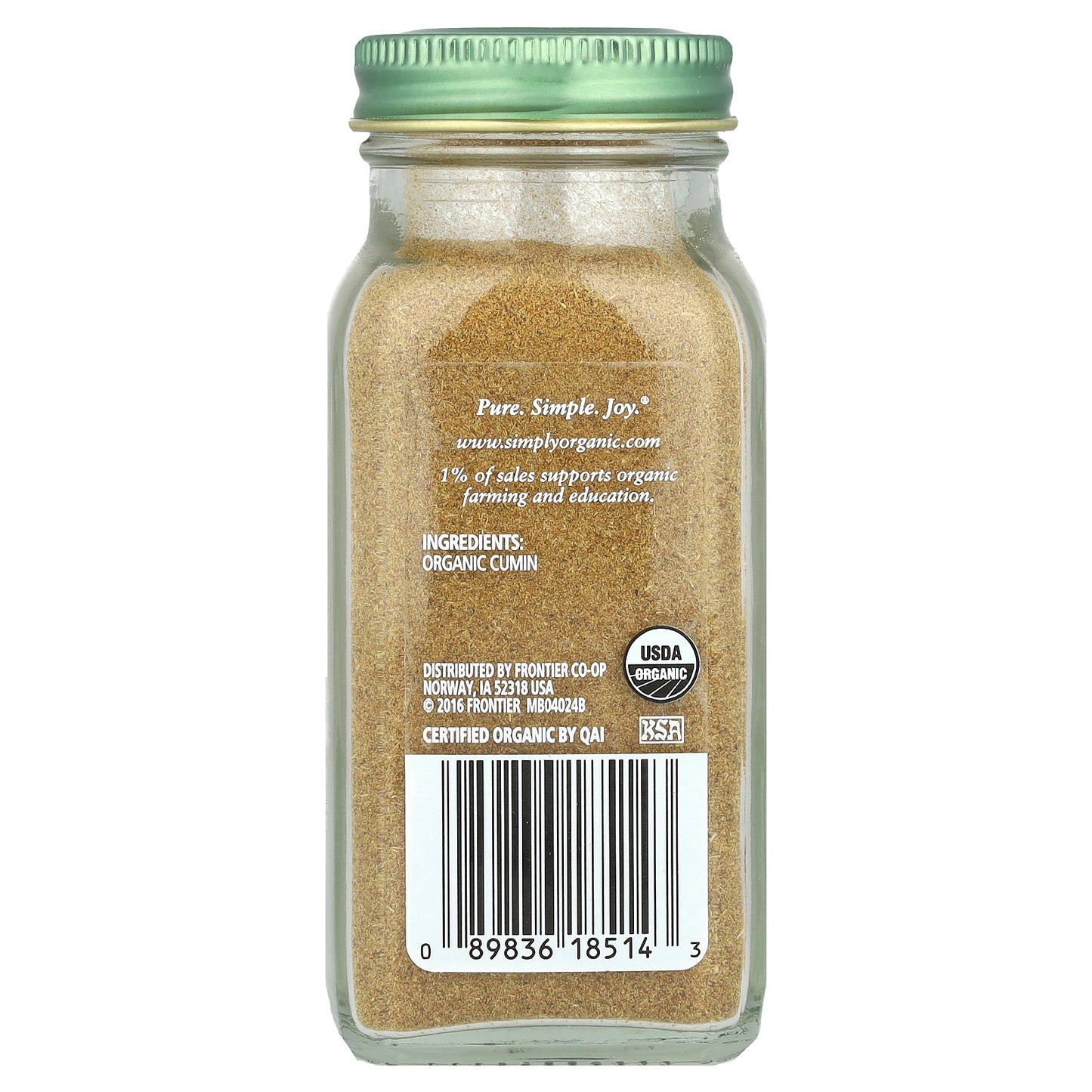 Simply Organic, Ground Cumin, 2.31 oz (65 g)
