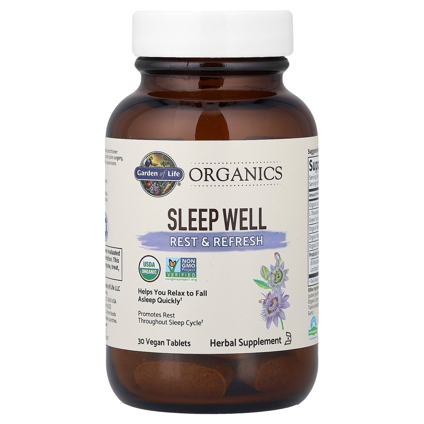 Garden of Life, Organics, Sleep Well, 30 Vegan Tablets