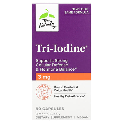 Terry Naturally, Tri-Iodine, 3 mg, 90 Capsules