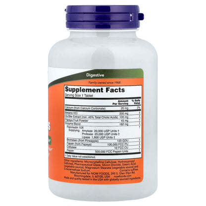 NOW Foods, Super Enzymes, 180 Tablets