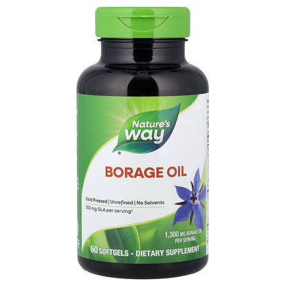 Nature's Way, Borage Oil, 1,300 mg, 60 Softgels