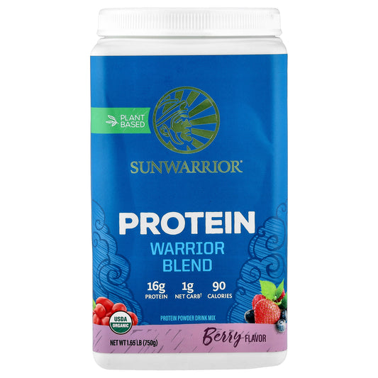 Sunwarrior, Warrior Blend, Protein, Berry, 1.65 lb (750 g)