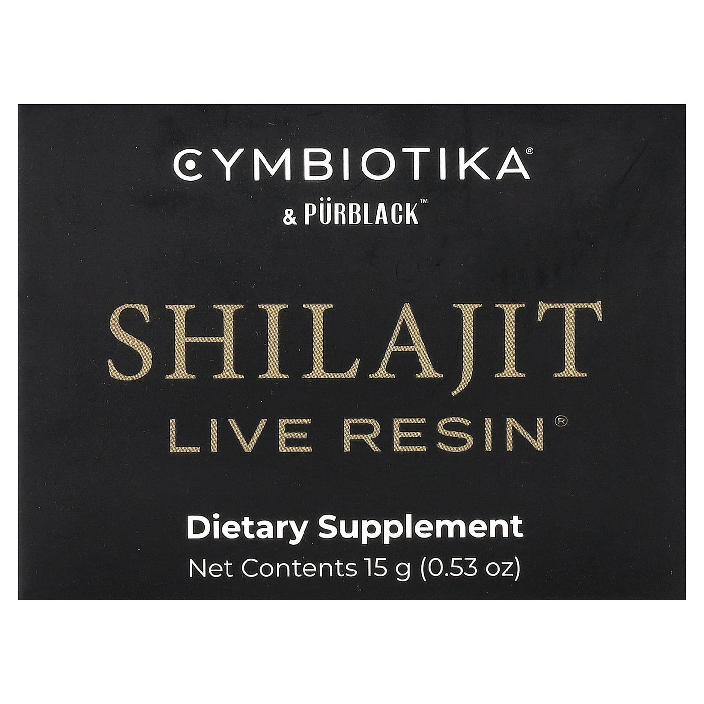 Cymbiotika, Shilajit Live Resin®, 0.53 oz (15 g)